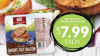 Spudshed Krc short cut rindless bacon offer