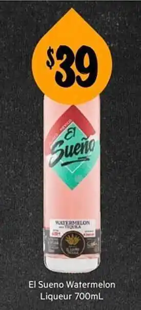 First Choice Liquor El sueno watermelon liqueur 700ml offer