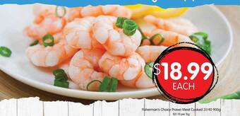 Spudshed Fisherman's choice prawn meat cooked offer