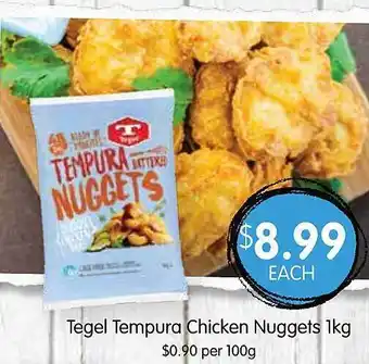 Spudshed Tegel tempura chicken nuggets offer