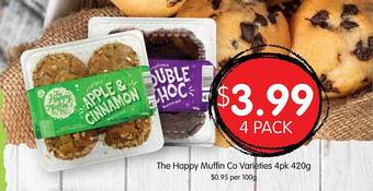 The happy muffin co varieties