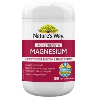 BIG W Nature’s way high strength magnesium tablets* offer