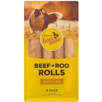 BIG W Bow wow 4-pack beef & roo roll dog treats offer