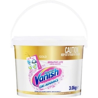 BIG W Vanish napisan gold multi power crystal white stain remover & laundry booster powder 3kg offer