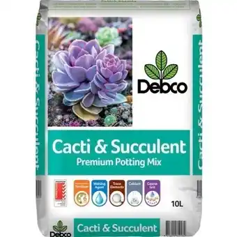 BIG W Debco cacti & succulent premium potting mix 10-litre offer