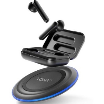 BIG W Tonic wireless earphones + 5w wireless charger combo offer