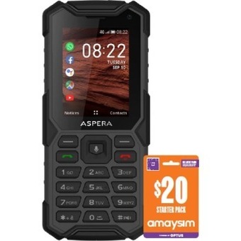 BIG W Aspera r40 rugged + $20 amaysim starter pack* offer