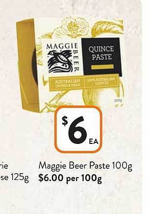 Foodworks Maggie beer paste offer
