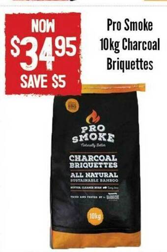 Barbeques Galore Pro smoke charcoal briquettes offer