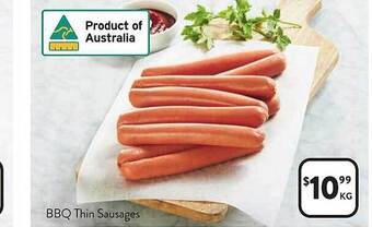 Foodworks Bbq thin sausages offer