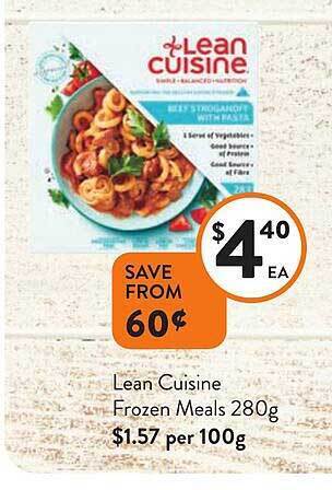 Foodworks Lean cuisine frozen meals offer