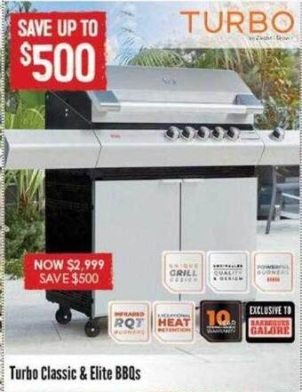 Turbo classic & elite bbqs