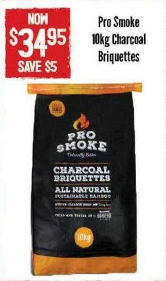 Barbeques Galore Pro smoke charcoal briquettes offer