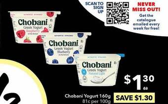 Ritchies Chobani yogurt offer