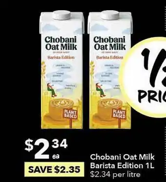 Ritchies Chobani oat milk barista édition 1l offer