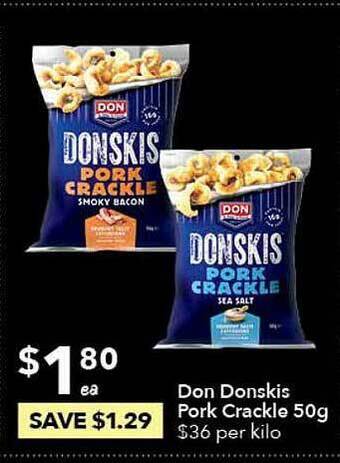Ritchies Don donskis pork crackle offer