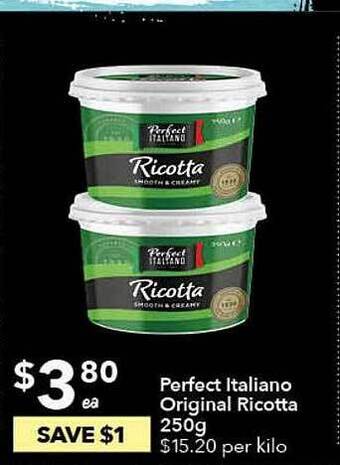 Ritchies Perfect italiano original ricotta offer