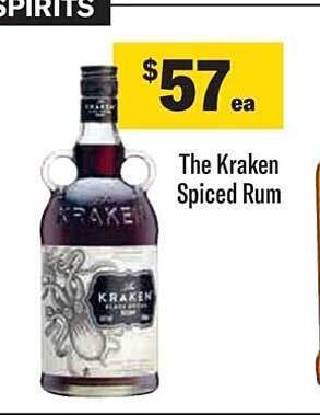 Liquorland The kraken spiced rum offer
