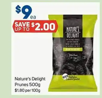 Foodland Nature's delight prunes offer