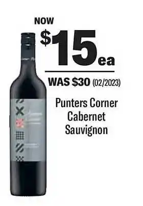 Liquorland Punters corner cabernet sauvignon offer