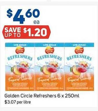 Foodland Golden circle refreshers offer