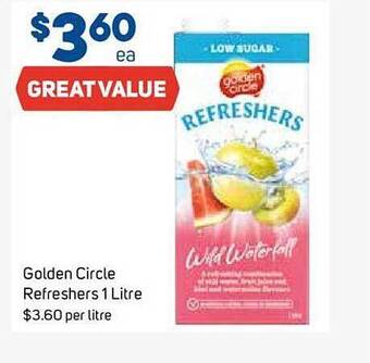Foodland Golden circle refreshers offer