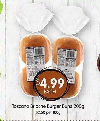 Spudshed Toscano brioche burger buns offer