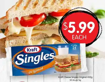 Spudshed Kraft cheese singles original offer