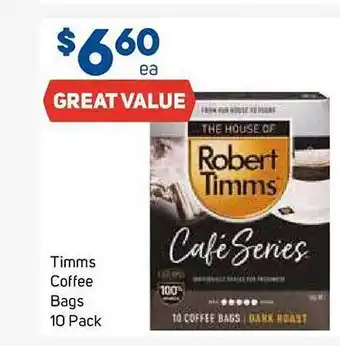 Foodland Timms coffee bags offer