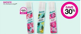 Priceline Batiste dry shampoo range offer