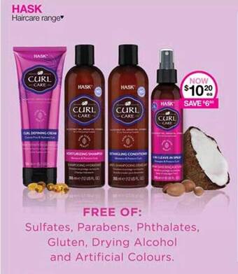 Priceline Hask haircare range offer