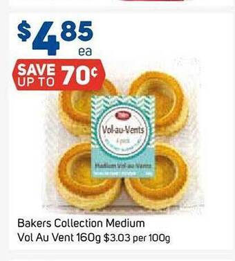 Foodland Bakers collection medium vol au vent offer