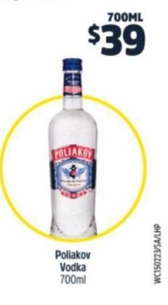 BWS Poliakov Vodka offer