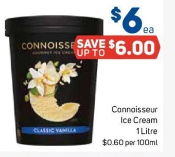 Foodland Connoisseur Ice Cream 1 Litre offer