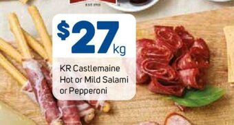 Foodland KR Castlemaine Hot or Mild Salami or Pepperoni offer