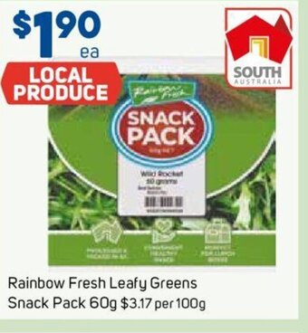Foodland Rainbow Fresh Leafy Greens Snack Pack 60g offer