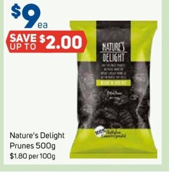 Foodland Nature's Delight Prunes 500g offer