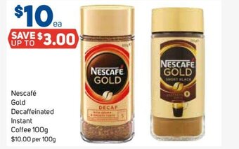 Foodland Nescafé Gold Decaffeinated Instant Coffee 100g offer