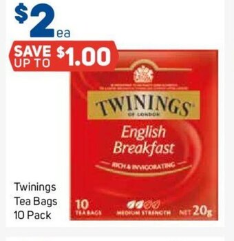 Foodland Twinings Tea Bags 10 pack offer