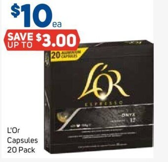 Foodland L'Or Capsules 20 pack offer