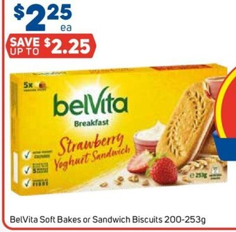 Foodland Belvita Soft Bakes or Sandwich Biscuits 200-253g offer