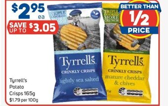 Tyrrell's Potato Crisps 165g.