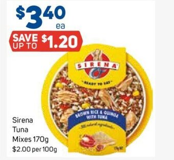Foodland Sirena Tuna Mixes 170g offer