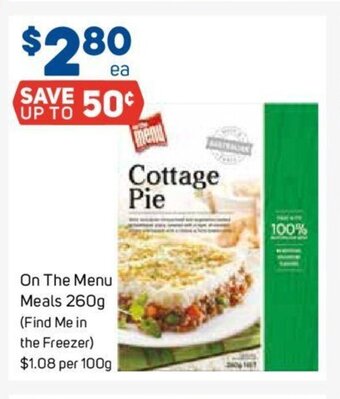 Foodland On The Menu Meals 260g. offer