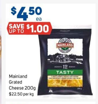 Foodland Mainland Grated Cheese 200g. offer