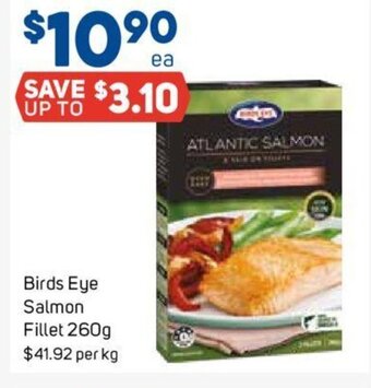 Foodland Birds Eye Salmon Fillet 260g. offer