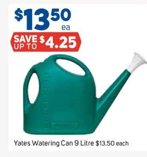 Yates Watering Can 9 Litre offer at Foodland