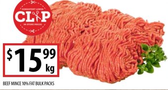 Supabarn Beef Mince 10% Fat Bulk Packs offer
