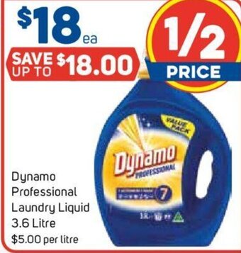 Foodland Dynamo Professional Laundry Liquid 3.6 Litre offer