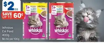 Foodland Whiskas Cat Food 400 g. offer